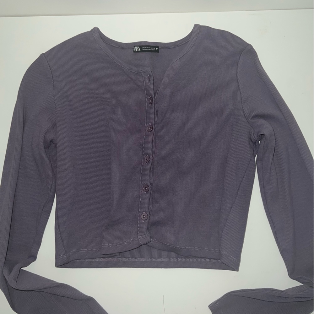 Zara purple cardigan